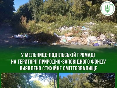 Гори сміття просто серед природи: на Борщівщині виявили незаконне звалище