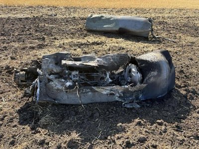 У Полтавському районі на двох локаціях впали уламки російських БпЛА