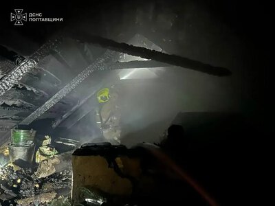 В Омельнику горіла будівля літньої кухні та сараю