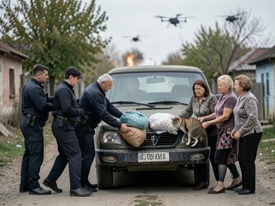 Поліція Бериславщини евакуювала чотирьох жителів Новорайська під обстрілами дронів