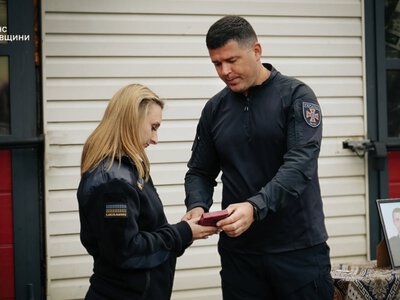  Орден «За мужність» передали родині загиблого рятувальника Михайла ПРОЦЕНКА 