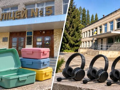 Ланчбокси для 5-го ліцею та гарнітури для вчителів 26-ї гімназії: у Кременчуці готують два експерименти