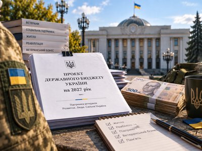 У бюджет 2027 на підтримку ветеранів заклали понад 20,5 млрд грн: куди спрямують ці мільярди