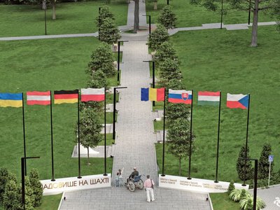В Ужгороді розпочали облаштування військового меморіалу на Шахті