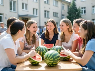 Релокований ХДАЕУ організував першокурсникам дегустацію кавунів та екскурсії