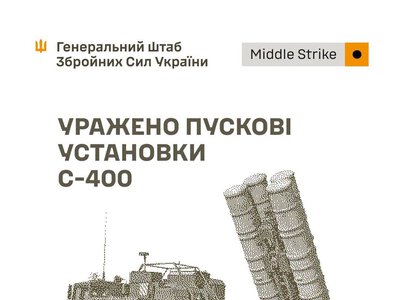Уражено пускові установки С-400, місце запуску БпЛА та об’єкти забезпечення противника – Генштаб
