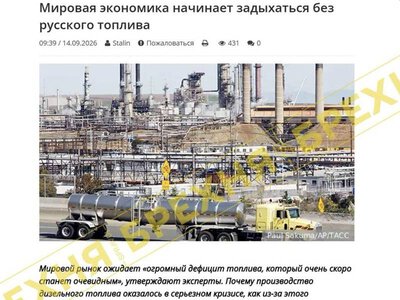 Брехня: «Захід опинився на межі «величезного дефіциту пального» через удари України по російських НПЗ