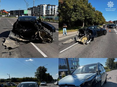 У Рівному на вулиці Захисників Маріуполя зіткнулися Tesla та Hyundai