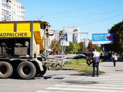 В Охтирці триває ремонт доріг