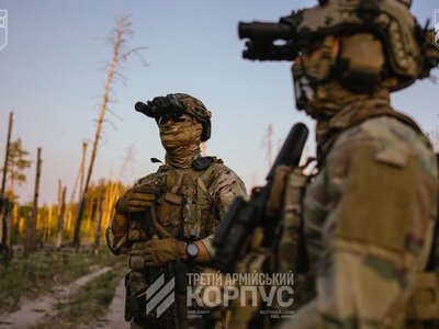 Третій армійський корпус показав удари по цілях РФ на Лиманському напрямку