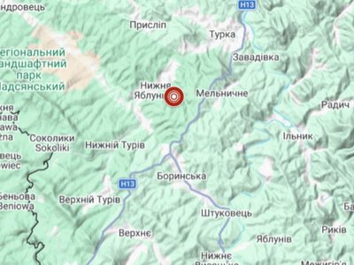 У Самбірському районі Львівської області стався землетрус магнітудою 2,0