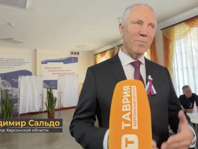Сальдо проголосував на псевдовиборах до Держдуми РФ на дільниці імені мертвого Сттремоусова - Херсон Daily