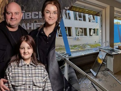 Вибиті вікна, скло на підлозі та пошкоджений фасад: постраждав ліцей, де навчається донька Ткача