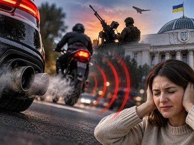 Штраф 34 000 й мінус права: Рада готує покарання за надто гучні авто та мотоцикли