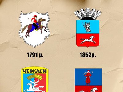 Від озброєного вершника до козака: як змінювався герб Черкас