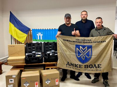 Рівненська громада передала техніку бійцям 128-ї бригади «Дике Поле»