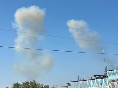 У Дніпрі після атаки «Бандеролей» спалахнула пожежа на складських приміщеннях