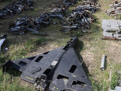 Український дрон-перехоплювач знищив російську Герань: Флеш показав кадри за секунду до удару