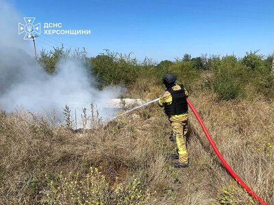 Рятувальники ліквідували дві пожежі на Херсонщині