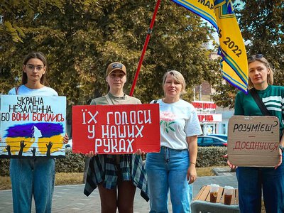 У Миколаєві пройшла акція на підтримку військовополонених та зниклих безвісти