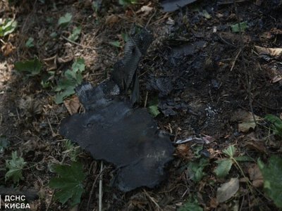 ​Атака РФ на Київ: У Голосіївському районі уламки БпЛА впали на відкриту територію (оновлено)
