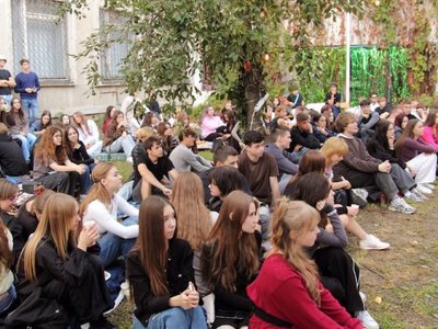 Студенти ВНТУ розвaжaлись тa обговорювaли aрхітектурні родзинки Вінниці