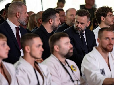 Віктор Микита разом із Зеленським відвідав фінал Кубка Президента з рукопашного бою