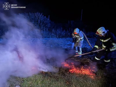 Кинутий недопалок та необережне поводження з вогнем стали причиною загорянь на відкритих територіях Вінниччини
