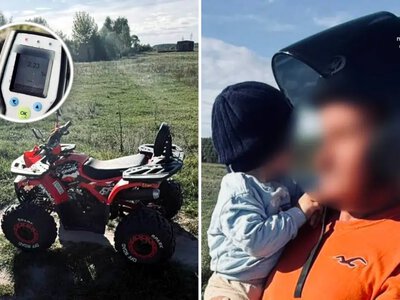 П’яний чоловік на Дубенщині їхав на квадроциклі з дитиною без шолома