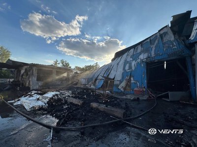 На Київщині росіяни зруйнували завод «Вентиляційні системи»