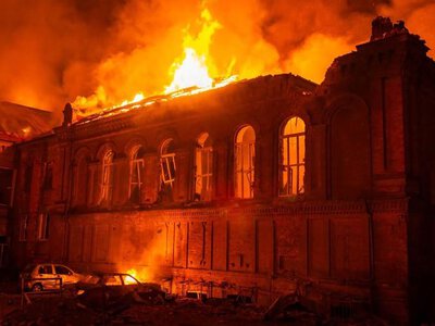 Російський дрон влучив в історичний корпус університету в Запоріжжі