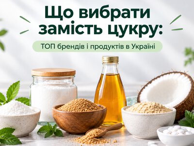 Що вибрати замість цукру: ТОП брендів і продуктів в Україні