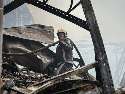 У Голосіївському районі зафіксували падіння дрона