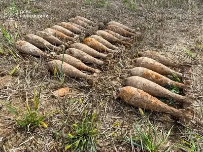 Піротехніки знешкодили 24 міни часів Другої світової війни на Рівненщині (ВІДЕО)