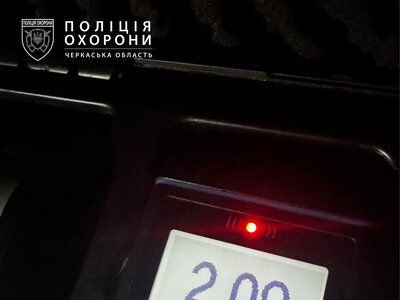 У Черкасах поліцейські зупинили водія, у якого рівень алкоголю в крові в 10 разів перевищував норму