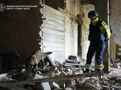 Кінологиня Альона Сіленко та бельгійська вівчарка Мрія працюють у ДСНС Сум