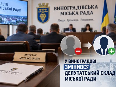 У Виноградові змінився депутатський склад міської ради: що відомо