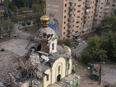 У Краматорську окупанти вдарили по церкві, зруйнувавши частину храму