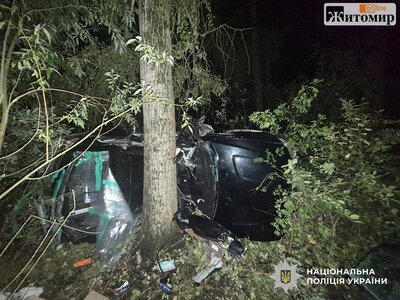 У Брусилівській громаді сталася смертельна ДТП: 29-річний водій BMW розбився об дерево