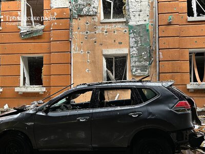 Російські дрони вдарили по бізнес-центру в Києві у Голосіївському районі