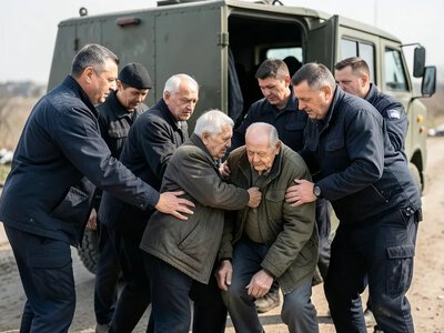 Поліцейські евакуювали родину з маломобільними родичами із Золотої Балки на Херсонщині