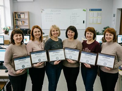 16 педагогів ліцею №1 Херсона отримали міжнародний статус Microsoft Elevate Educator Expert