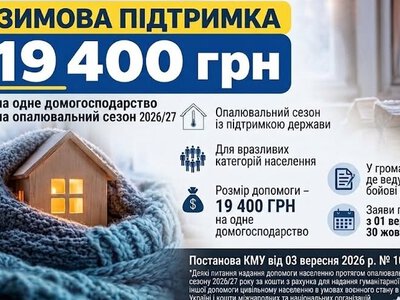 Зимова допомога 19 400 грн у Кривому Розі: 26 пунктів прийому заяв та їхні адреси