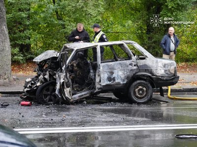 ДТП закінчилось пожежею та смертю двох людей у Житомирі, – ДСНС