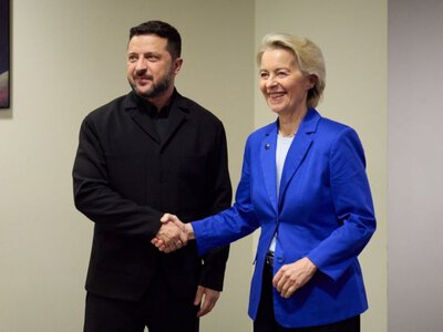 Не знаю, звідки такий меседж, – Зеленський заперечує нібито напружену зустріч з фон дер Ляєн