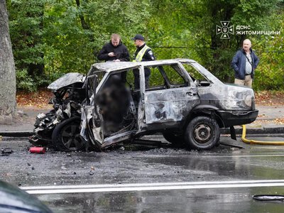 Смертельна ДТП з пожежею у Житомирі: загинули двоє чоловіків