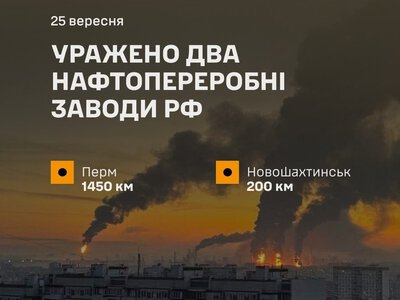 Генштаб підтвердив ураження двох нафтопереробних заводів та РЛС у Росії