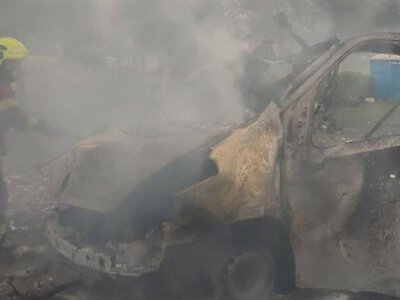 Горять автівки, постраждали люди: наслідки удару по Харкову