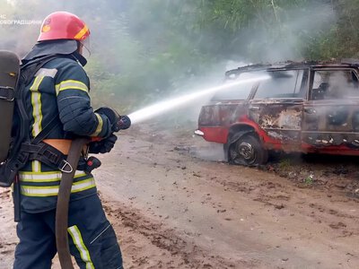 У селі на Олександрівщині горів автомобіль