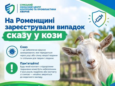 На Сумщині зареєстрували випадок сказу у кози